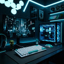 Gamer Mechanical Keyboard RGB 60% Layout ABNT2 Compact With 68 Keys For PC And Notebook Improve Your Performance In Games