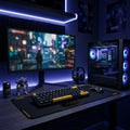 Gamer Mechanical Keyboard RGB 60% Layout ABNT2 Compact With 68 Keys For PC And Notebook Improve Your Performance In Games