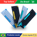 Gamer Mechanical Keyboard RGB 60% Layout ABNT2 Compact With 68 Keys For PC And Notebook Improve Your Performance In Games