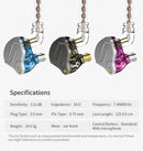 KZ ZSN PRO In Ear Earphone 1BA 1DD Hybrid Drive HIFI Sport Noise Cancelling Earbud Headset  ZES ZEXPRO EDC EDS DQ6S