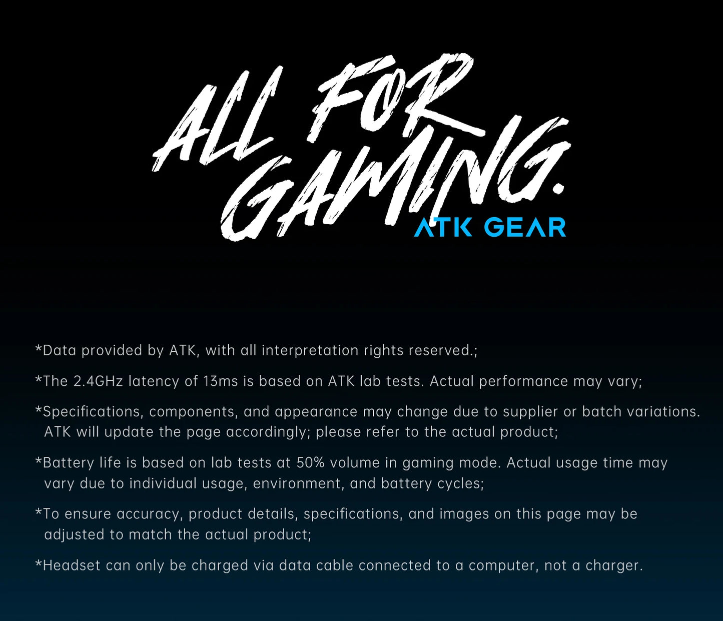 ATK N9 Game Headset Three Mode Wireless Headworn PS5  PC Gaming Headset Microphone Virtual 7.1 Surround Noise Reduction Headset