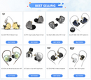 KZ ZSN PRO In Ear Earphone 1BA 1DD Hybrid Drive HIFI Sport Noise Cancelling Earbud Headset  ZES ZEXPRO EDC EDS DQ6S