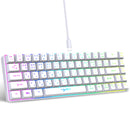 68 Keys Gaming Keyboard USB Wired Portable 20 RGB Backlight Keyboard for Windows Laptops Computer