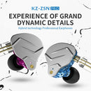 KZ ZSN PRO In Ear Earphone 1BA 1DD Hybrid Drive HIFI Sport Noise Cancelling Earbud Headset  ZES ZEXPRO EDC EDS DQ6S