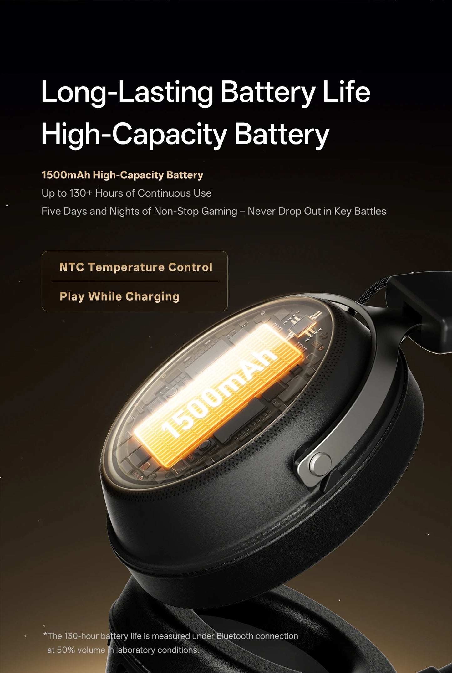 ATK N9 Game Headset Three Mode Wireless Headworn PS5  PC Gaming Headset Microphone Virtual 7.1 Surround Noise Reduction Headset