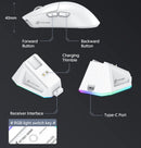 Attack Shark X11 Wireless Mouse,Bluetooth/2.4G/wired Tri-Mode Mouse ,PAW3311 RGB Magnetic charging dock Gaming Mouse