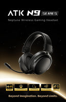ATK N9 Game Headset Three Mode Wireless Headworn PS5  PC Gaming Headset Microphone Virtual 7.1 Surround Noise Reduction Headset