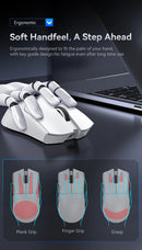 Attack Shark X11 Wireless Mouse,Bluetooth/2.4G/wired Tri-Mode Mouse ,PAW3311 RGB Magnetic charging dock Gaming Mouse