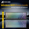 X68HE ATTACK SHARK Magnetic Gaming Keyboard Mechanical Wired for Pro Gaming 0.01mm Rapid Trigg 8000Hz SOCD/Rs 0.125ms 128K Rate