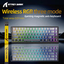 X68HE ATTACK SHARK Magnetic Gaming Keyboard Mechanical Wired for Pro Gaming 0.01mm Rapid Trigg 8000Hz SOCD/Rs 0.125ms 128K Rate