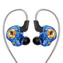 Original QKZ AK6 In Ear Earphone 6 Dynamic Driver Unit Headphone With Mic Stereo Sports HIFI Subwoofer Headset Monitor Earbuds