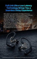 KZ AE01 Wireless Ear Hook Upgrade Cable Bluetooth-compatible 5.4 HIFI Music Earphones Wire C PIN Connector With Charging Case