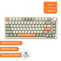 AJAZZ AK820 Wired With Rotary Volume Buttons Hot-Swappable Keys For Office And Home Mechanical Keyboards