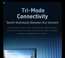 ATK N9 Game Headset Three Mode Wireless Headworn PS5  PC Gaming Headset Microphone Virtual 7.1 Surround Noise Reduction Headset
