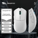 SMAILWOLF RS7 Bluetooth Wireless Mouse Three-Mode Gaming Notebook Desktop Computer Gaming PAW3311 Suitable for Big Hands
