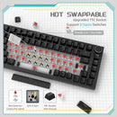 AJAZZ AK820 Wired With Rotary Volume Buttons Hot-Swappable Keys For Office And Home Mechanical Keyboards