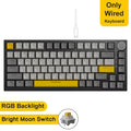 AJAZZ AK820 Wired With Rotary Volume Buttons Hot-Swappable Keys For Office And Home Mechanical Keyboards