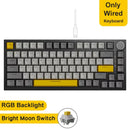 AJAZZ AK820 Wired With Rotary Volume Buttons Hot-Swappable Keys For Office And Home Mechanical Keyboards