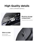UGREEN Bluetooth 2.4G Vertical Wireless Mouse  Ergonomic 4000DPI 6 Mute Buttons for MacBook Tablet Laptops