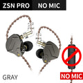 KZ ZSN PRO In Ear Earphone 1BA 1DD Hybrid Drive HIFI Sport Noise Cancelling Earbud Headset  ZES ZEXPRO EDC EDS DQ6S