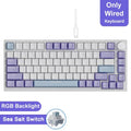 AJAZZ AK820 Wired With Rotary Volume Buttons Hot-Swappable Keys For Office And Home Mechanical Keyboards