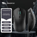 SMAILWOLF RS7 Bluetooth Wireless Mouse Three-Mode Gaming Notebook Desktop Computer Gaming PAW3311 Suitable for Big Hands