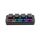 TISHRIC RGB Mini Mechanical keyboard USB 3+1/4/6+1 key Macro Keyboard Compatible gaming  For Photoshop Copy and Paste Shortcuts