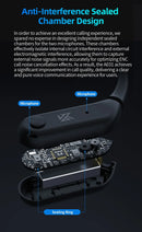 KZ AE01 Wireless Ear Hook Upgrade Cable Bluetooth-compatible 5.4 HIFI Music Earphones Wire C PIN Connector With Charging Case