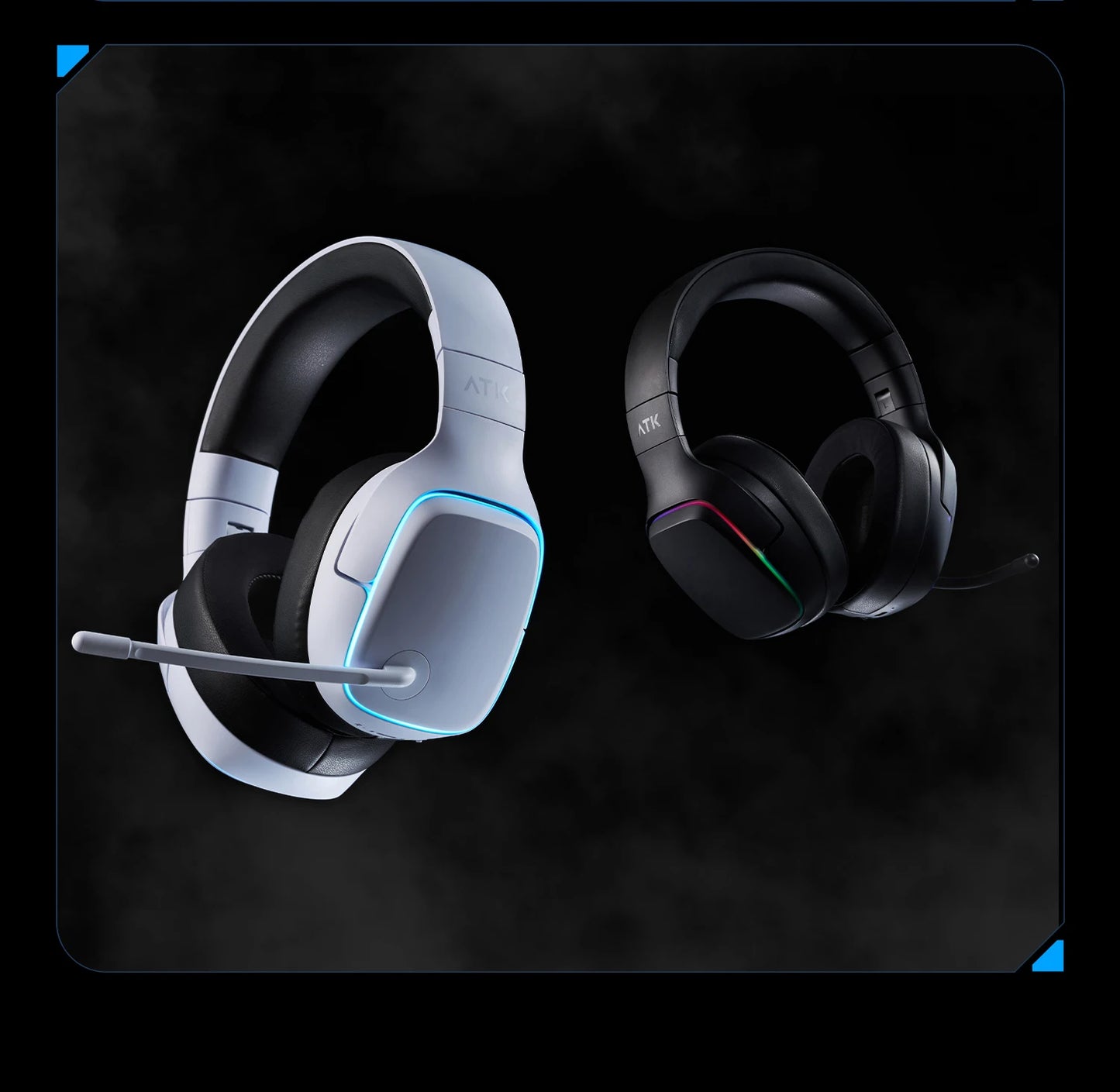 ATK N9 Game Headset Three Mode Wireless Headworn PS5  PC Gaming Headset Microphone Virtual 7.1 Surround Noise Reduction Headset