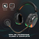 Fifine Dynamic RGB Gaming Headset with Mic Over-Ear Headphones 7.1 Surround Sound PC PS4 PS5 3 EQ Options Game Movie Music - H6