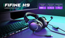 FIFINE Headset,3.5 mm jack&USB Headphone with 7.1 Surround Sound/volum control/Mute switch for PC/MAC/PS4/PS5 Mixer-H9