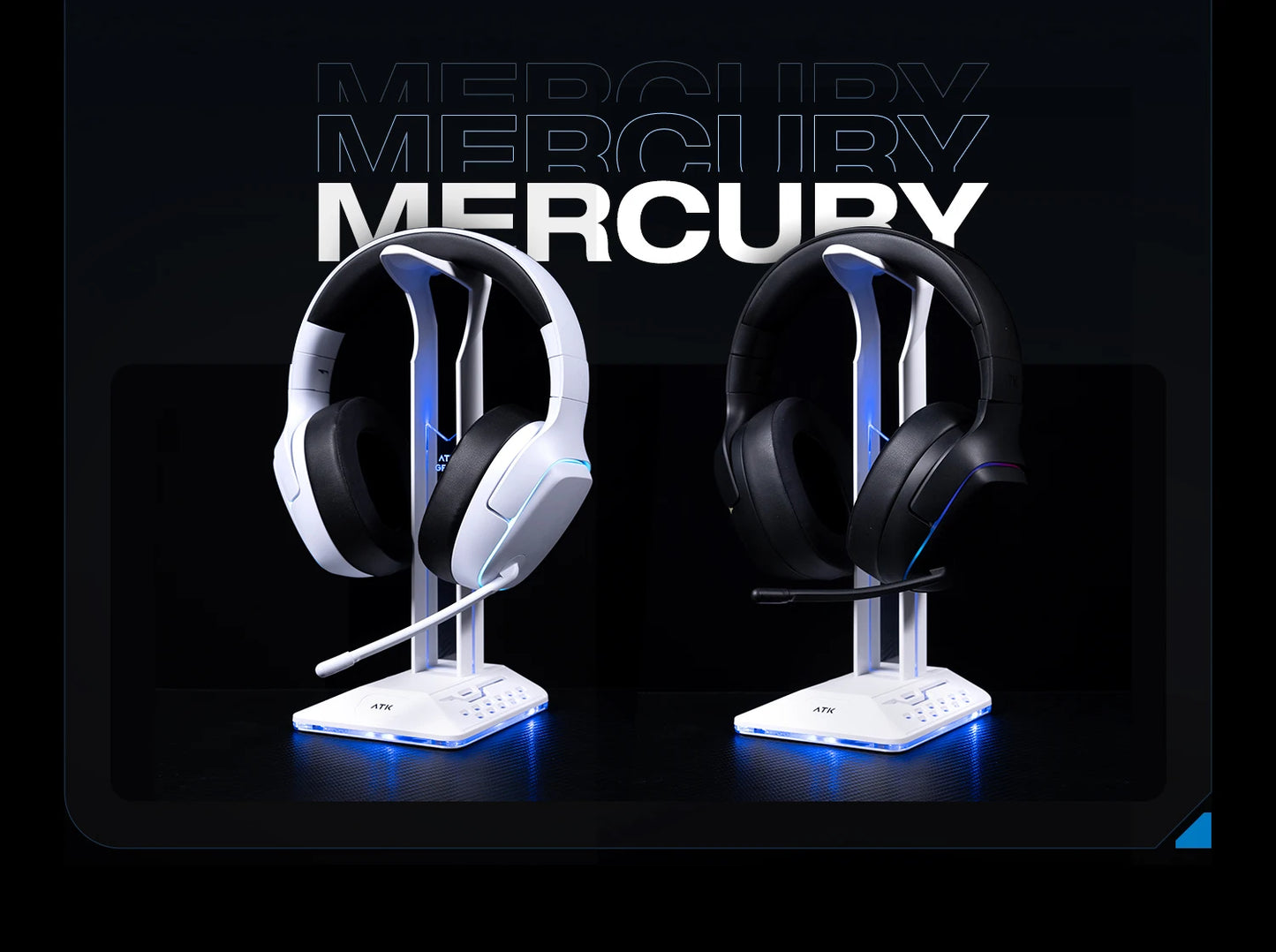 ATK N9 Game Headset Three Mode Wireless Headworn PS5  PC Gaming Headset Microphone Virtual 7.1 Surround Noise Reduction Headset