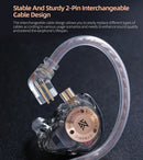 KZ EDX PRO X IEM Earphones Dynamic Drive HiFi Deep Bass Sound Earbud Sport Music Noise Cancelling Headset with Detachable Cable
