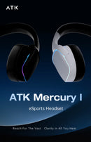 ATK N9 Game Headset Three Mode Wireless Headworn PS5  PC Gaming Headset Microphone Virtual 7.1 Surround Noise Reduction Headset