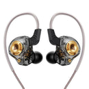 Original QKZ AK6 In Ear Earphone 6 Dynamic Driver Unit Headphone With Mic Stereo Sports HIFI Subwoofer Headset Monitor Earbuds