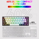 2026 New Portable Wired Mini Mechanical Keyboard K61 Mini Keyboard Wired 61 Keys Phantom RGB,Black White Red Red/Blue Switch New