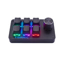 TISHRIC RGB Mini Mechanical keyboard USB 3+1/4/6+1 key Macro Keyboard Compatible gaming  For Photoshop Copy and Paste Shortcuts