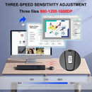 2.4G Wireless Mouse Gaming Mouse Ergonomic Mice 800-1200-1600 DPI Mouse Rechargeable Office Mice for PC Laptop Macbook Pro